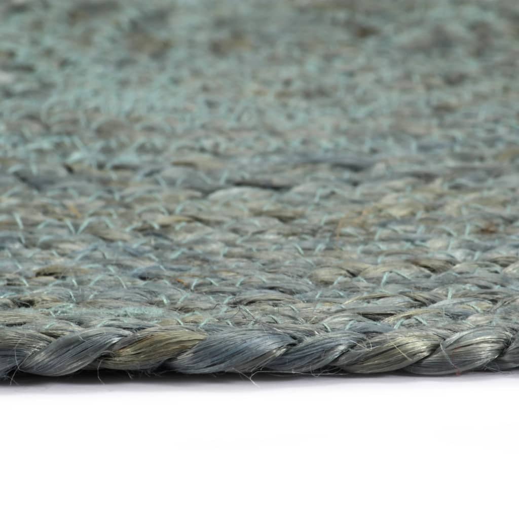 vidaXL Σουπλά Στρογγυλά Απλά 6 τεμ. Πράσινο Λαδί 38 εκ. από Γιούτα