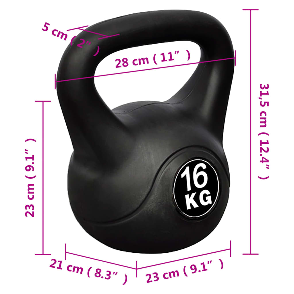 vidaXL Βαράκι Γυμναστικής Kettlebell 16 κιλά
