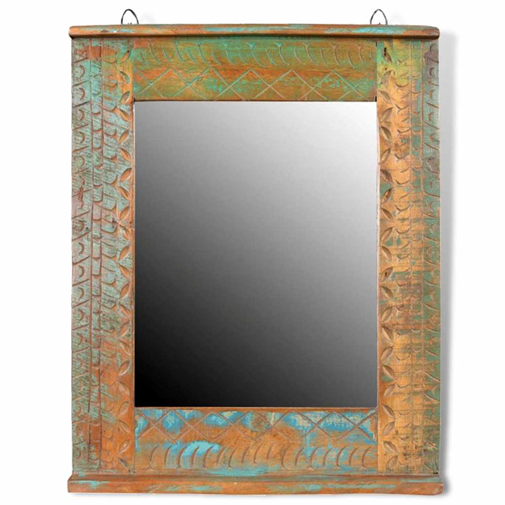 Ντουλάπι μπάνιου Ανακυκλωμένο μασίφ ξύλο Σετ με καθρέφτη