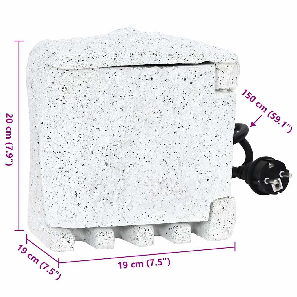 Πρίζα Κήπου Απομίμηση Πέτρας με Χρονοδιακόπτη