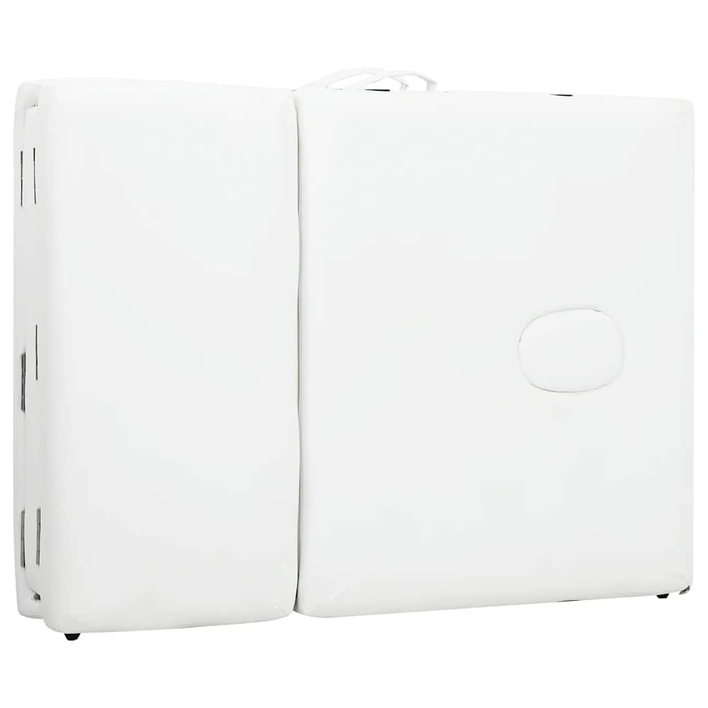 Κρεβάτι μασάζ Πτυσσόμενο 4 θέσεων με σκελετό αλουμινίου Κρεμ