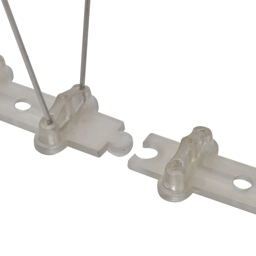 vidaXL Απωθητικές Ακίδες Περιστεριών 2 Σειρών Σετ των 6 3 μ. Πλαστικές