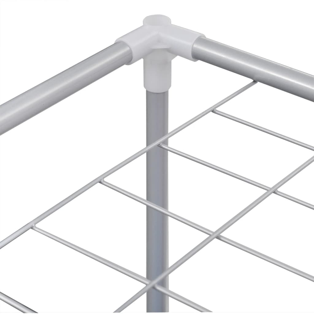 Καλάθια Διαχωρισμού Απλύτων με 2 Τμήματα με Επάνω Ράφι για Στέγνωμα