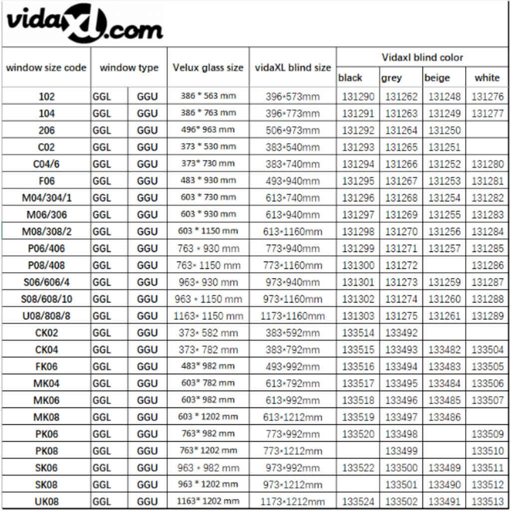 vidaXL Στόρι Ρόλερ Συσκότισης (Blackout) Μπεζ M06/306 GGL και GGU