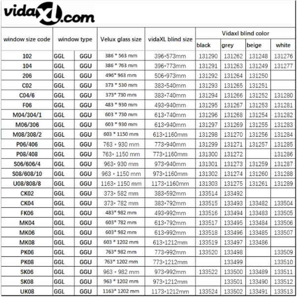 vidaXL Στόρι Ρόλερ Συσκότισης (Blackout) Μαύρο F06 GGL και GGU