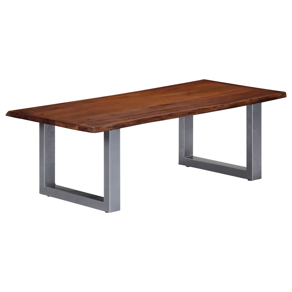 vidaXL Τραπεζάκι Σαλονιού Live Edge 115x60x40 εκ. Μασίφ Ξύλο Ακακίας