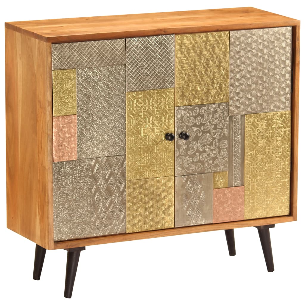 vidaXL Ντουλάπι / Ψηλός Μπουφές 80 x 30 x 75 εκ. Μασίφ Ξύλο Ακακίας