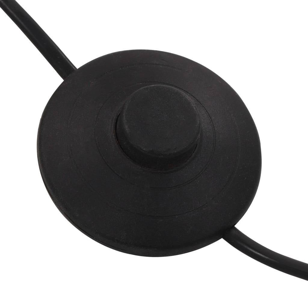 vidaXL Φωτιστικό Δαπέδου Ασημί 200 εκ. με 5 Ντουί Ε14