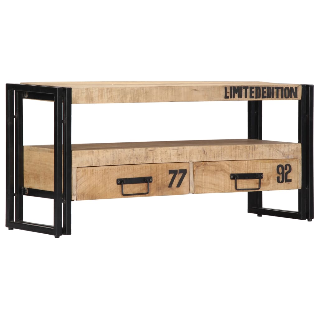 vidaXL Έπιπλο Τηλεόρασης 100 x 30 x 45 εκ. από Μασίφ Ξύλο Μάνγκο