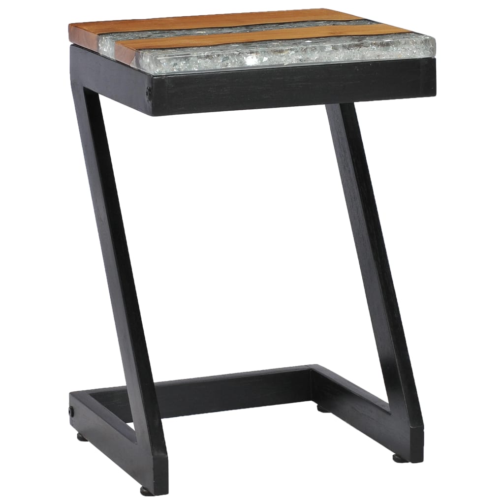 vidaXL Τραπεζάκι Σαλονιού 30x30x50 εκ. Μασίφ Ξύλο Teak και Πολυρητίνη