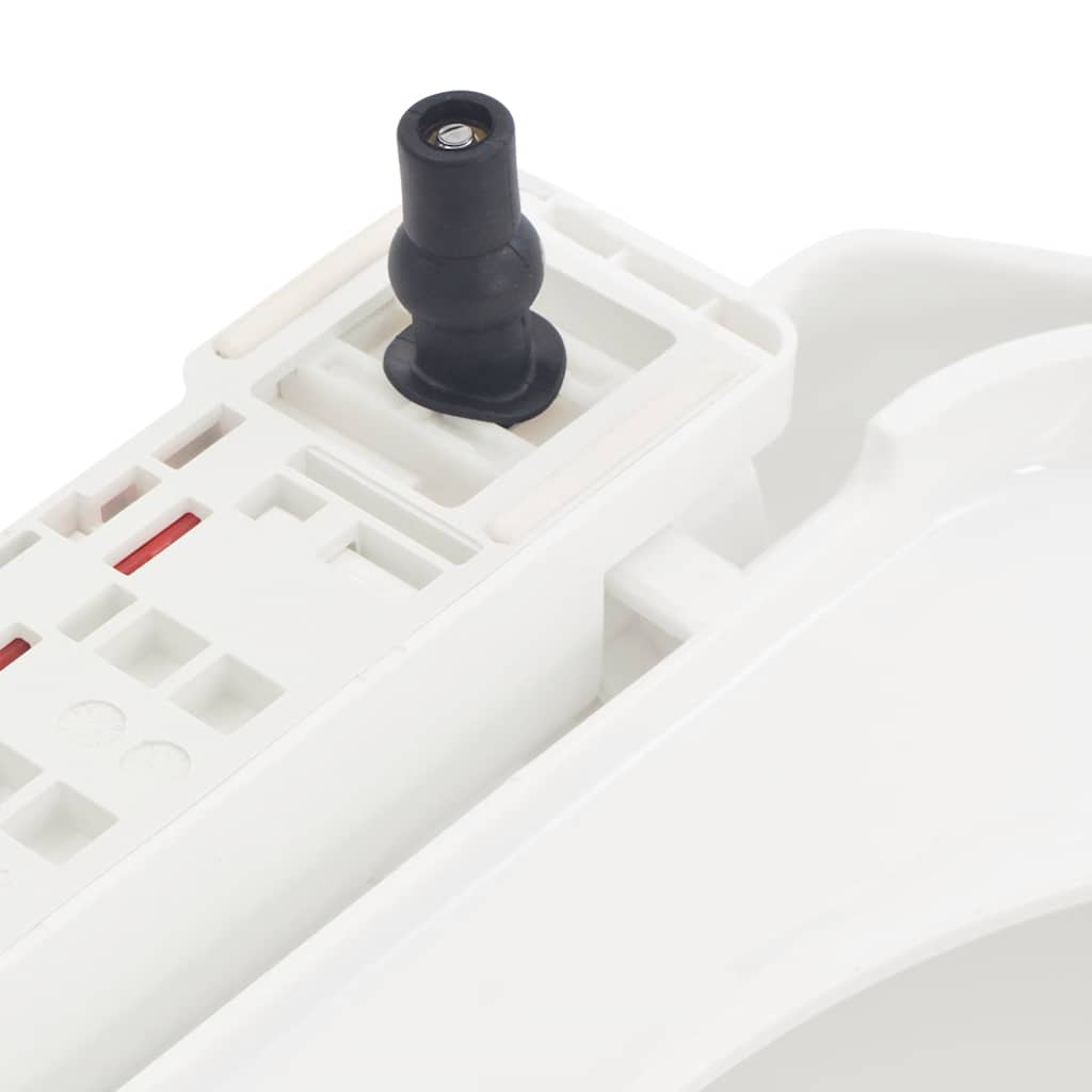 vidaXL Κάλυμμα Λεκάνης με Soft Close & Quick Release Λευκό