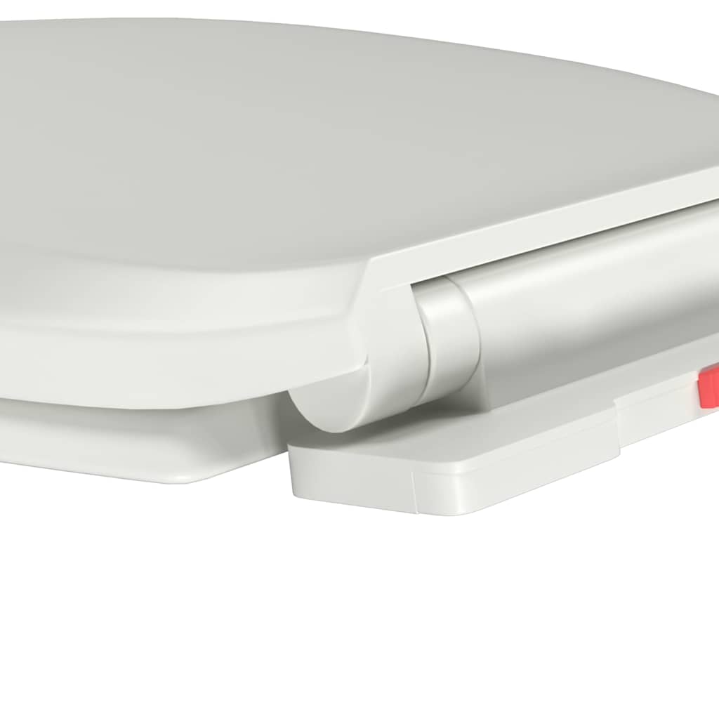 vidaXL Κάλυμμα Λεκάνης με Soft Close & Quick Release Λευκό