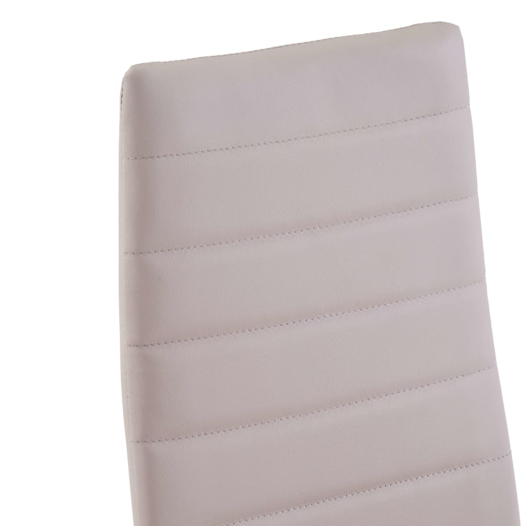 vidaXL Σετ Τραπεζαρίας Επτά Τεμαχίων Χρώμα Καπουτσίνο