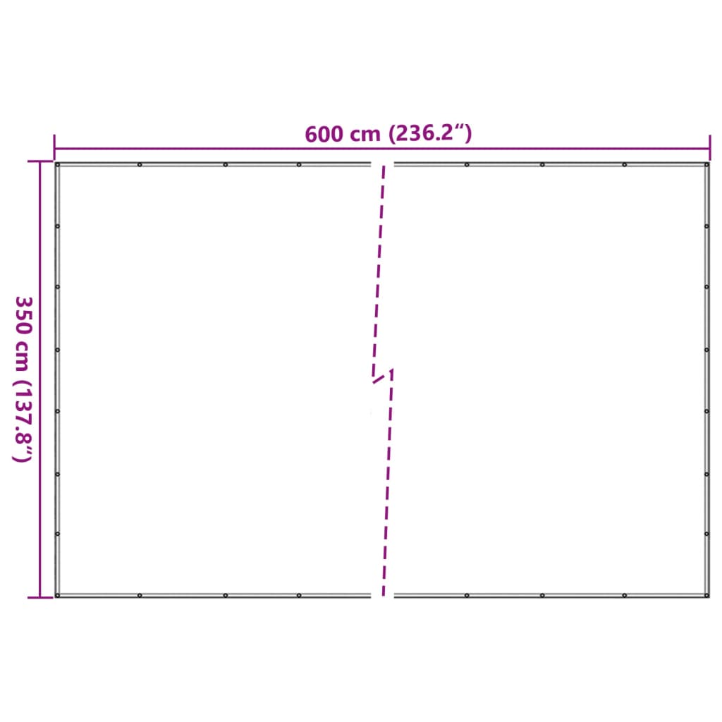 vidaXL Δίχτυ Συγκράτησης Φορτίου Μαύρο 3,5 x 6 μ. από HDPE
