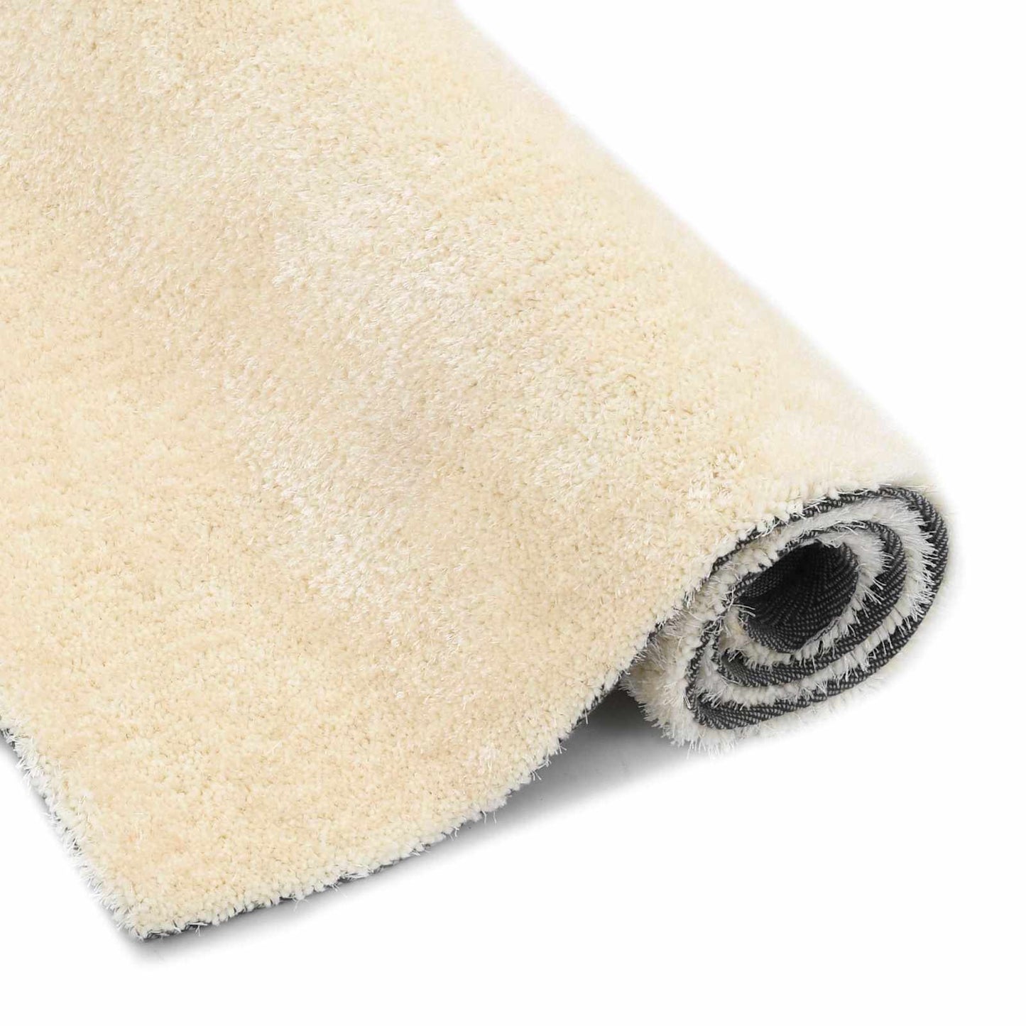 vidaXL Αφράτο Χαλάκι Περιοχής Κρεμ 120 x 160 cm Πολυαιθυλένιο