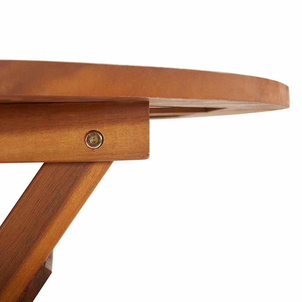 vidaXL Τραπέζι Κήπου Πτυσσόμενο 60 x 75 εκ. Μασίφ Ξύλο Ακακίας