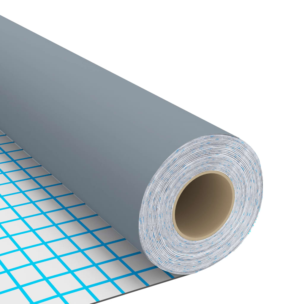 vidaXL Μεμβράνη Αυτοκόλλητη για Έπιπλα Γκρι 500 x 90 εκ. από PVC
