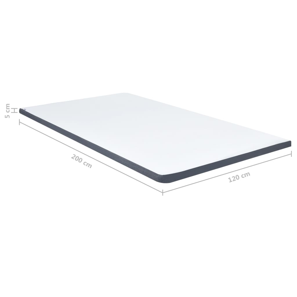 vidaXL Ανώστρωμα για Κρεβάτι Boxspring 200 x 120 x 5 εκ. μέτριας απαλότητας