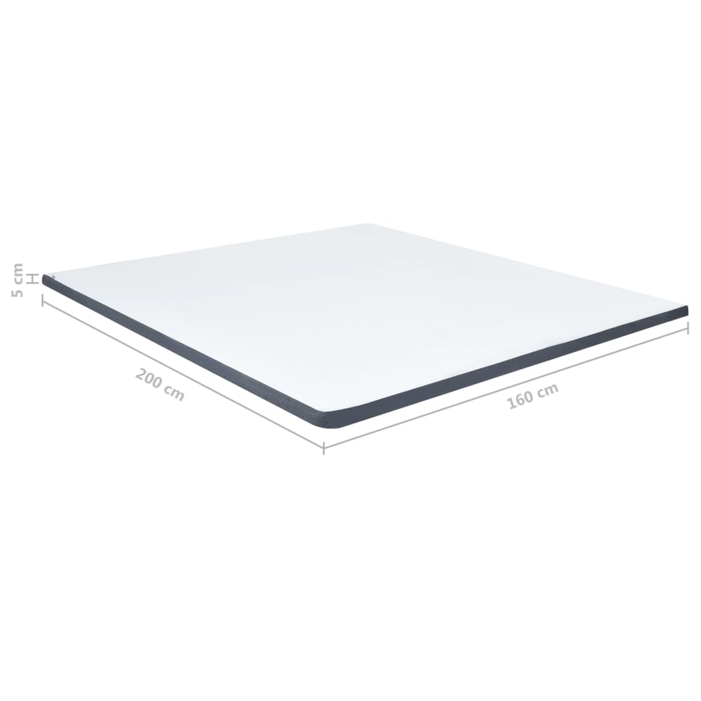 vidaXL Ανώστρωμα για Κρεβάτι Boxspring 200 x 160 x 5 εκ. μέτριας απαλότητας
