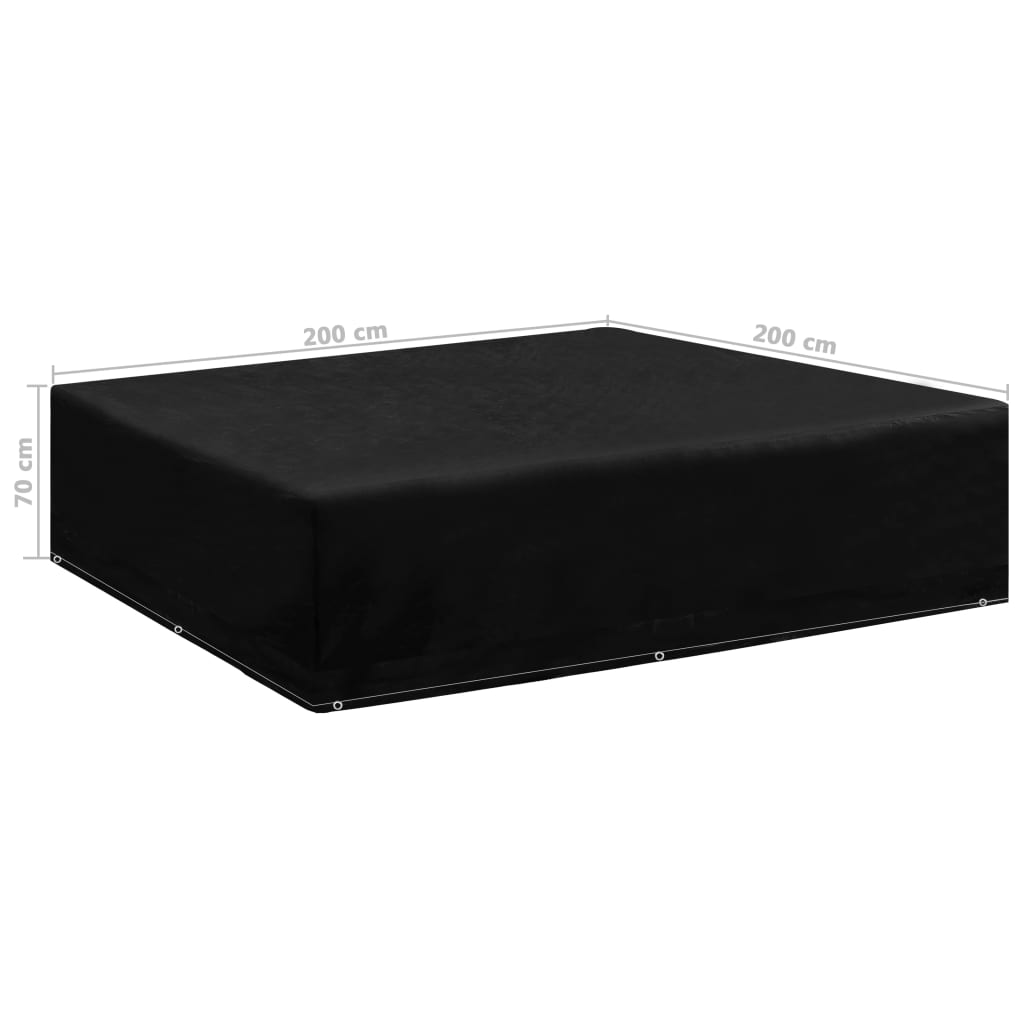 vidaXL Κάλυμμα Επίπλων Κήπου με 8 Κρίκους 200 x 200 x 70 εκ.
