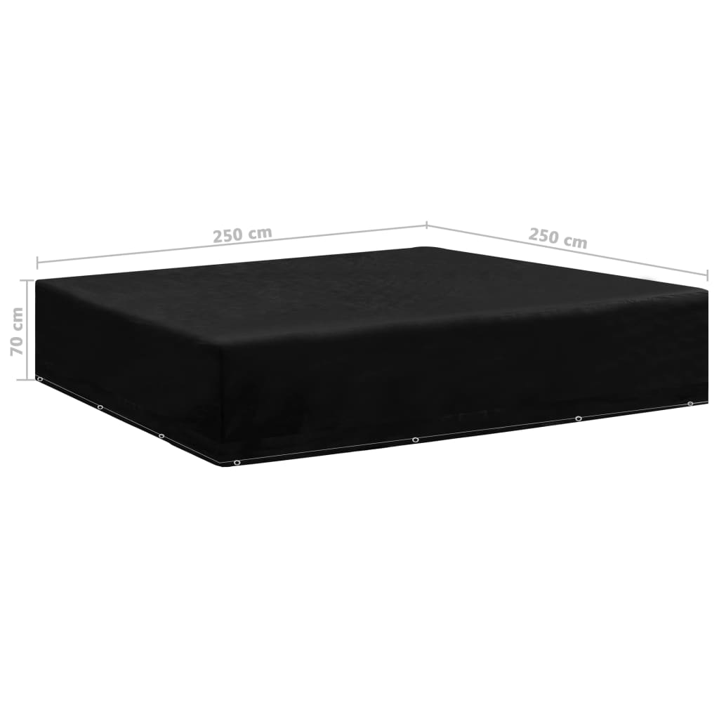 vidaXL Κάλυμμα Επίπλων Κήπου με 8 Κρίκους 250 x 250 x 70 εκ.