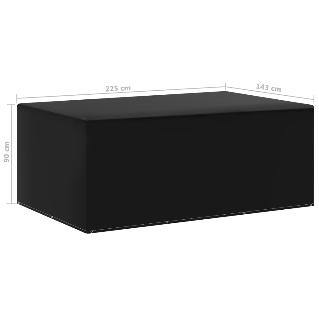 vidaXL Κάλυμμα Επίπλων Κήπου με 7 Κρίκους 143 x 225 x 90 εκ.