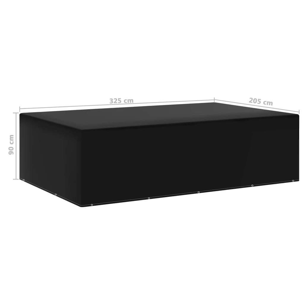 vidaXL Κάλυμμα Επίπλων Κήπου με 12 Κρίκους 205 x 325 x 90 εκ.