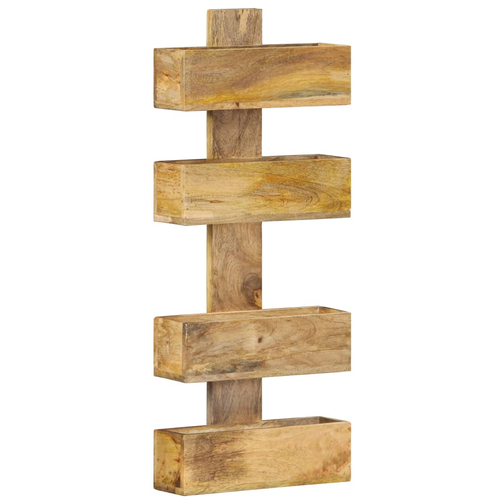 vidaXL Ραφιέρα Τοίχου για Περιοδικά 30x11x72 εκ. από Μασίφ Ξύλο Μάνγκο