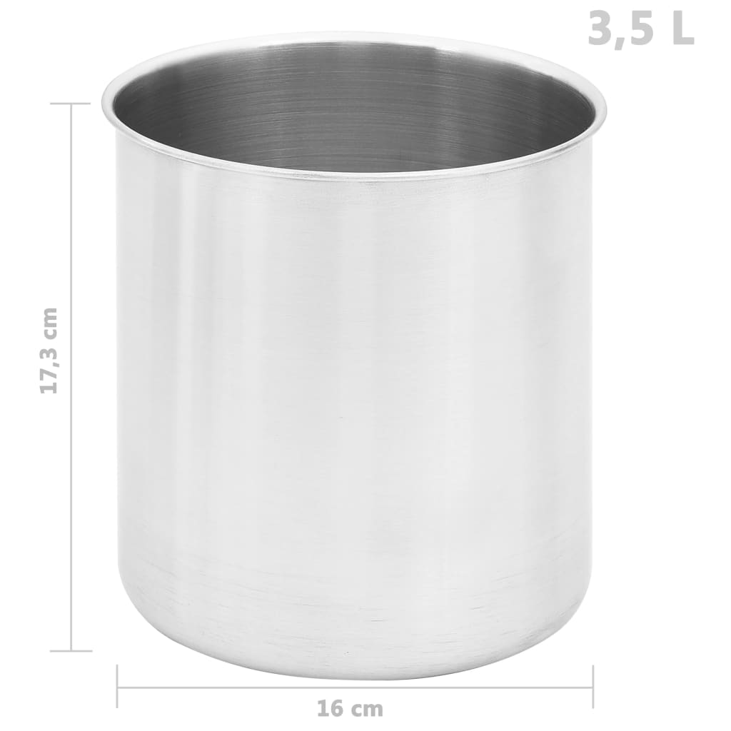 vidaXL Διανεμητής Σάλτσας 3,5 Λίτρα από Ανοξείδωτο Ατσάλι