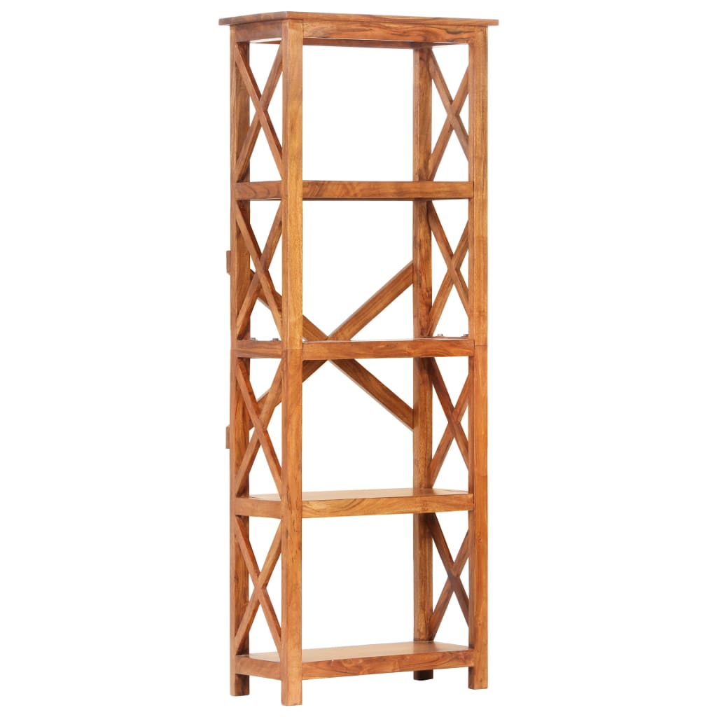 vidaXL Βιβλιοθήκη 60x30x160 εκ. Μασίφ Ξύλο Ακακίας με Μελί Φινίρισμα