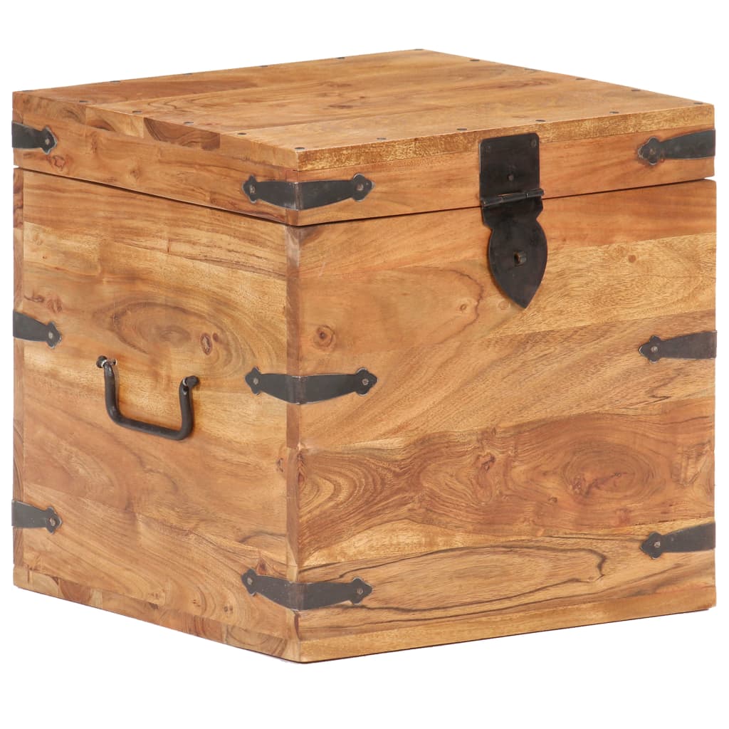 vidaXL Μπαούλο 40 x 40 x 40 εκ. από Μασίφ Ξύλο Ακακίας