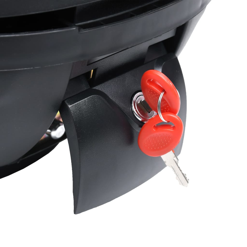 vidaXL Μπαγκαζιέρα Μοτοσικλέτας/Top Case 35 Λίτρων για Ένα Κράνος