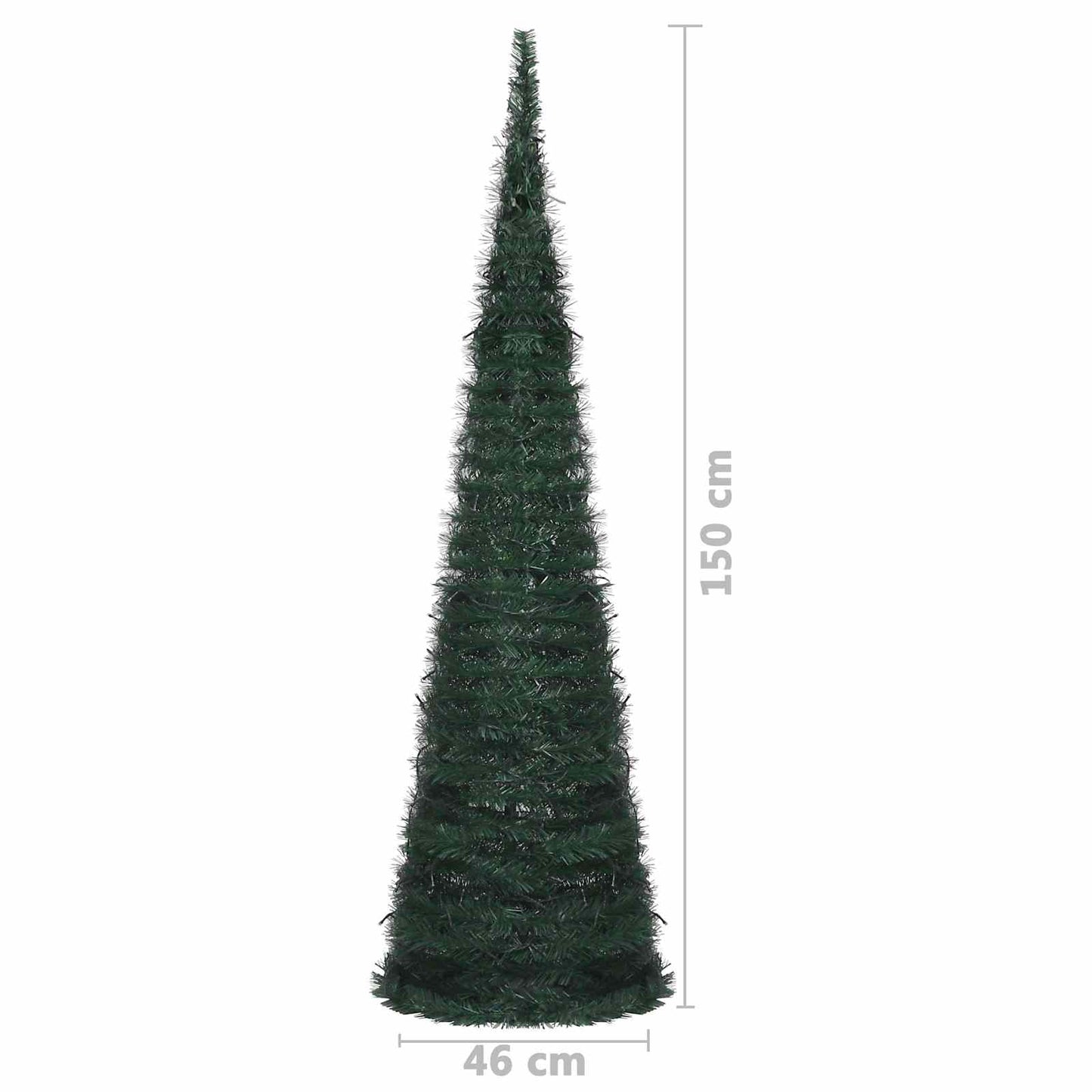 vidaXL Χριστουγεννιάτικο Δέντρο Πράσινο 150 x 150 cm PVC