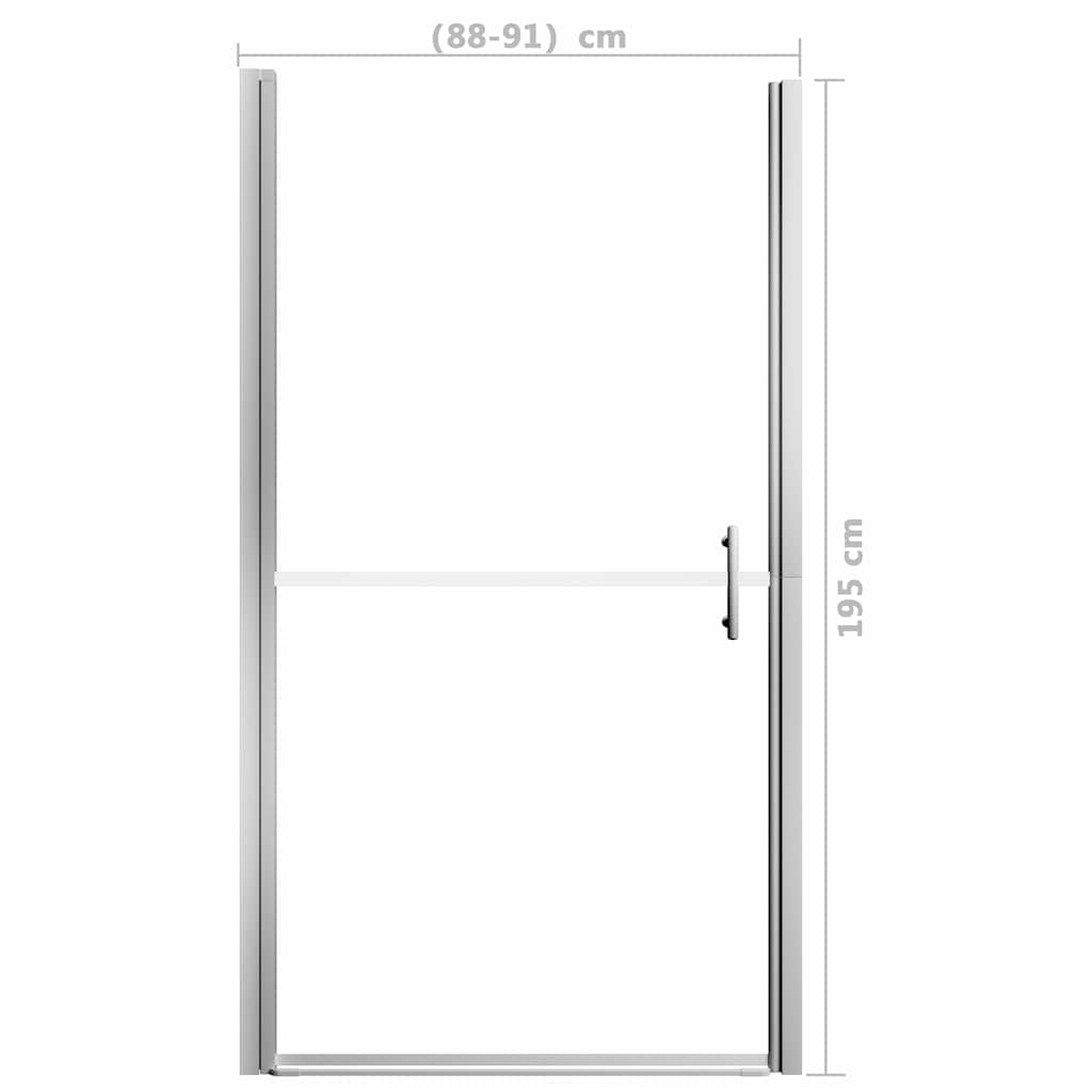 vidaXL Πόρτα Ντουζιέρας 91 x 195 εκ. Αμμοβολισμένο Ψημένο Γυαλί