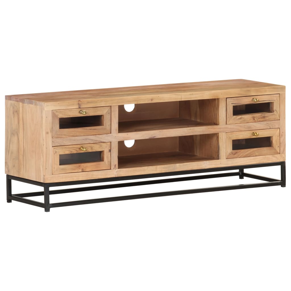 vidaXL Έπιπλο Τηλεόρασης 110 x 30 x 40 εκ. από Μασίφ Ξύλο Ακακίας
