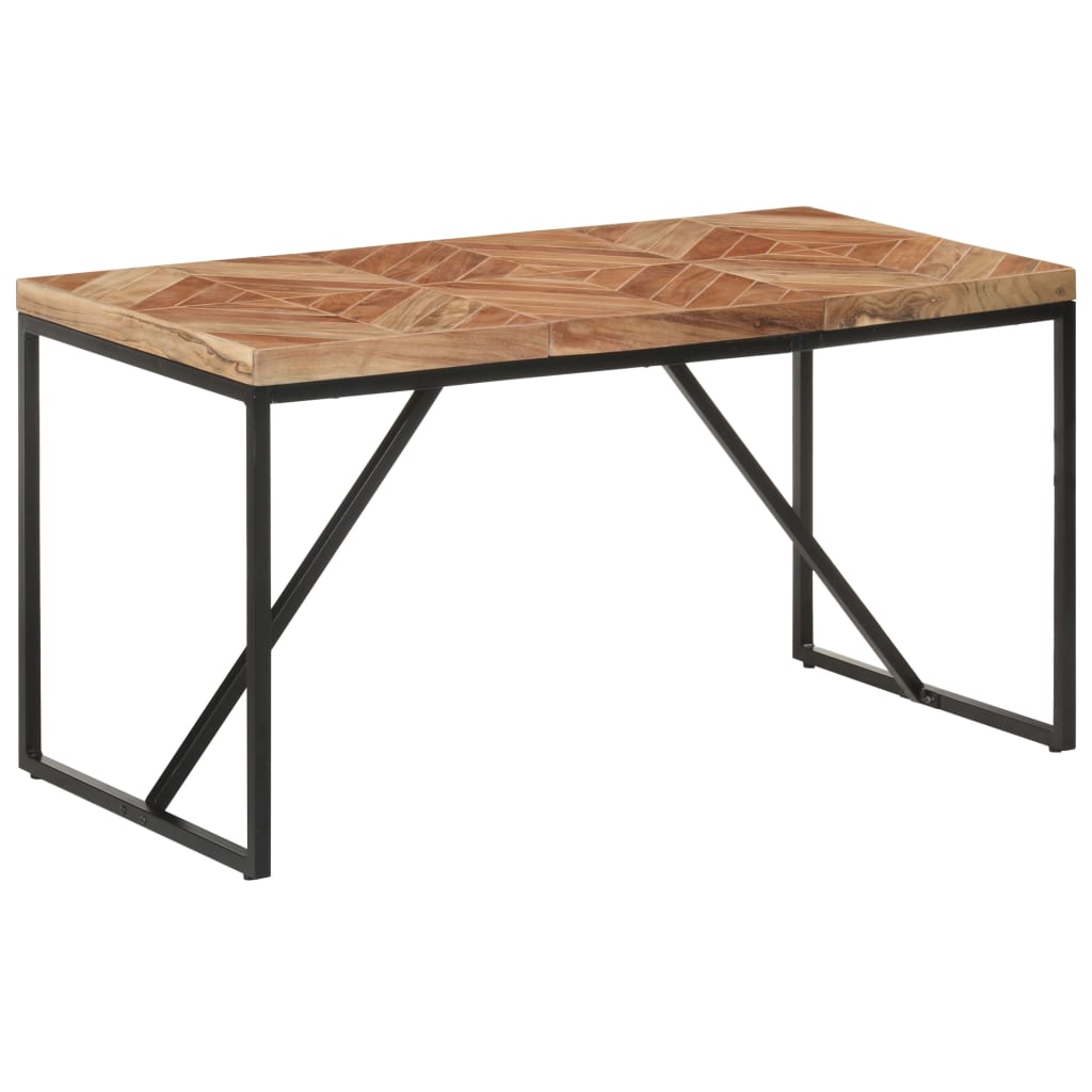vidaXL Τραπεζαρία 140 x 70 x 76 εκ. από Μασίφ Ξύλο Ακακίας/Ξύλο Μάνγκο