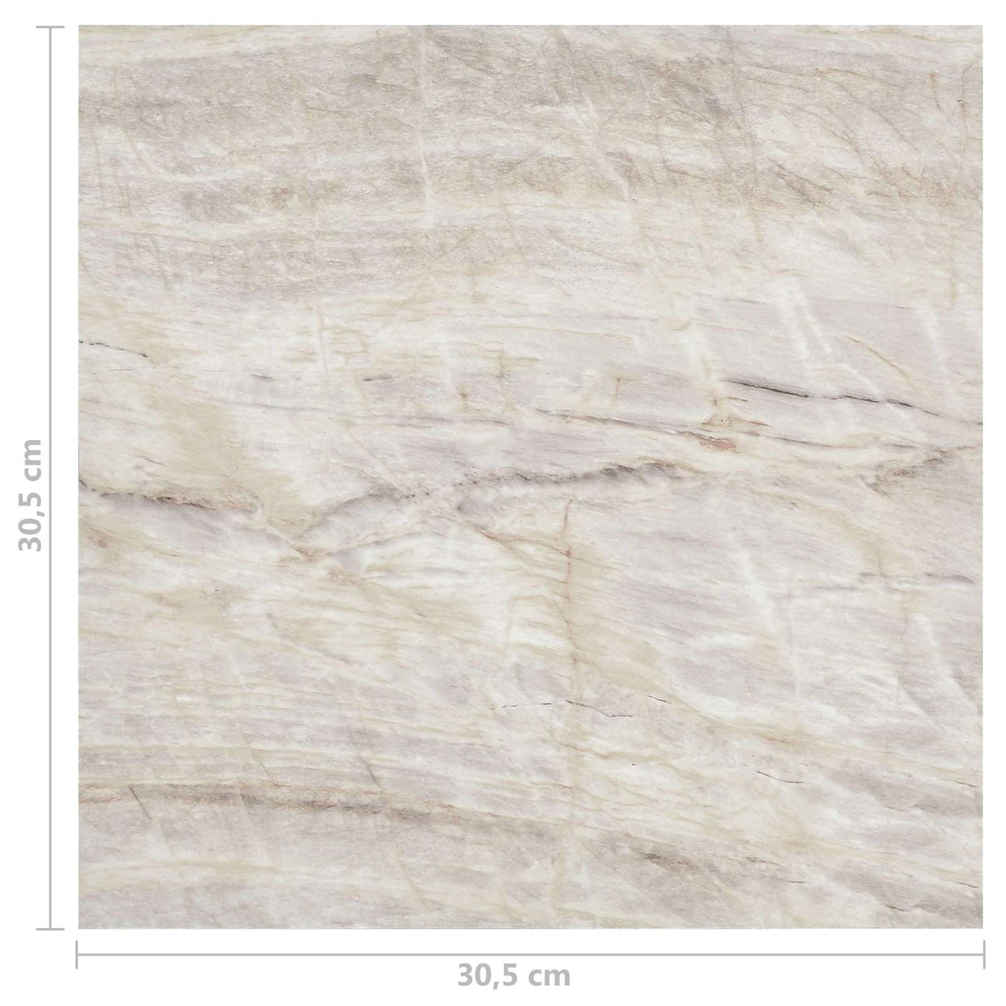 vidaXL Πλάκες Δαπέδου 5,11 τ.μ. 55 pcs PVC Καφέ και μπεζ