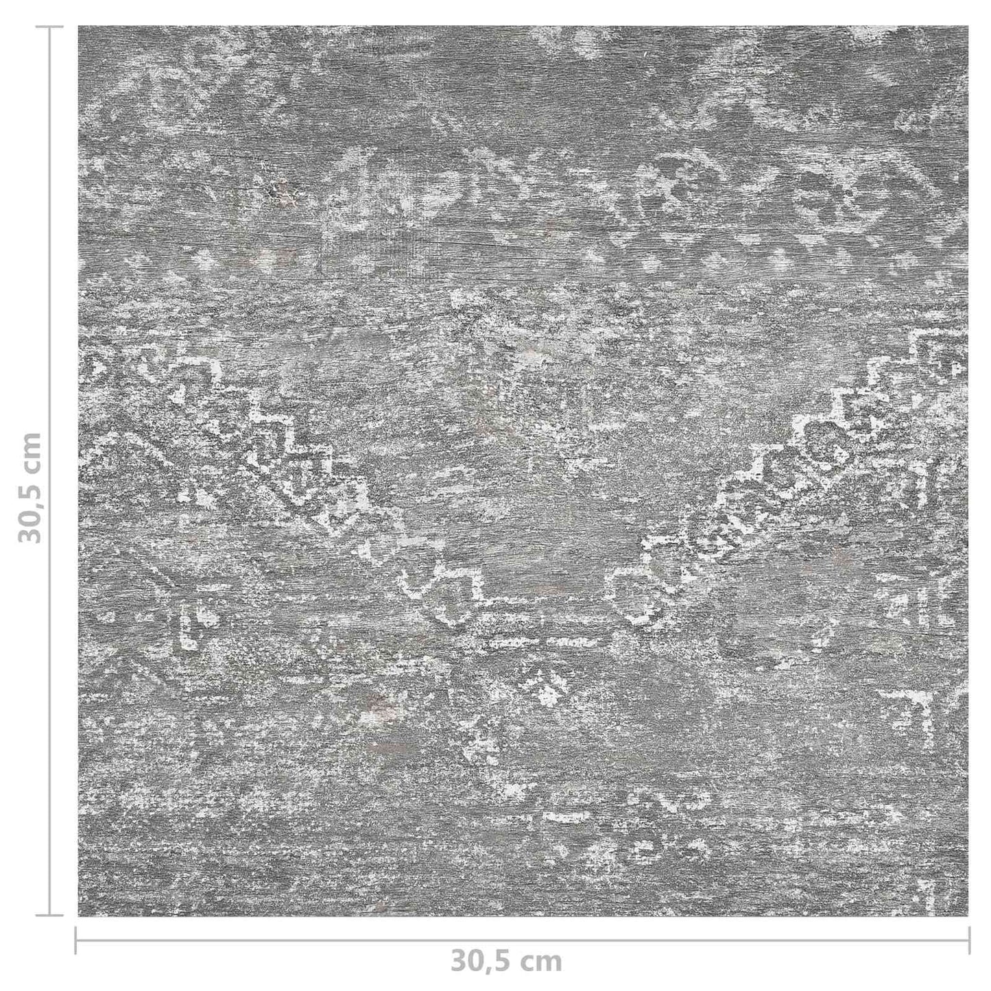 vidaXL Πλάκες Δαπέδου 55 pcs Σκυρόχρωμο Γκρι 5,11 τ.μ. PVC