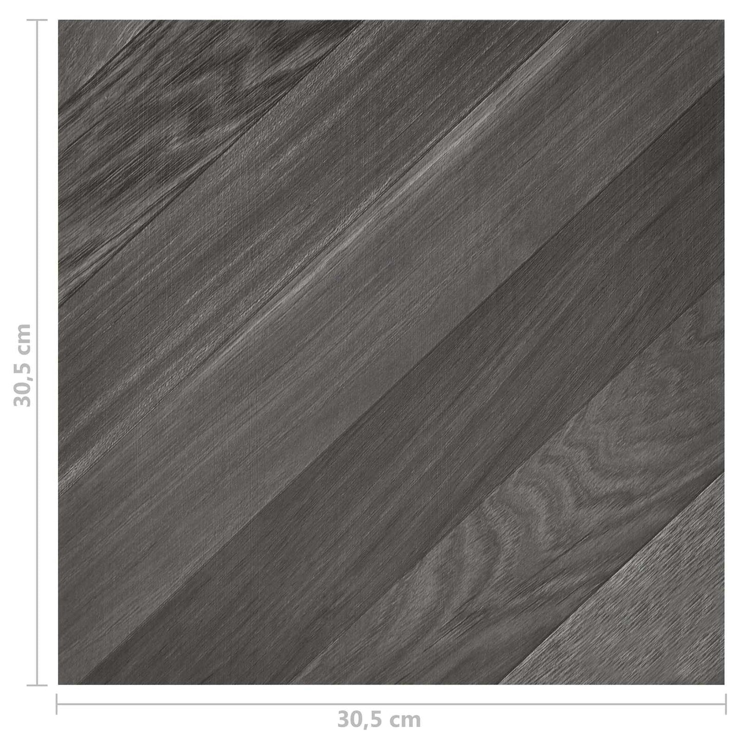 vidaXL Πλάκες Δαπέδου 55 pcs Γκρι 5,11 τ.μ. PVC