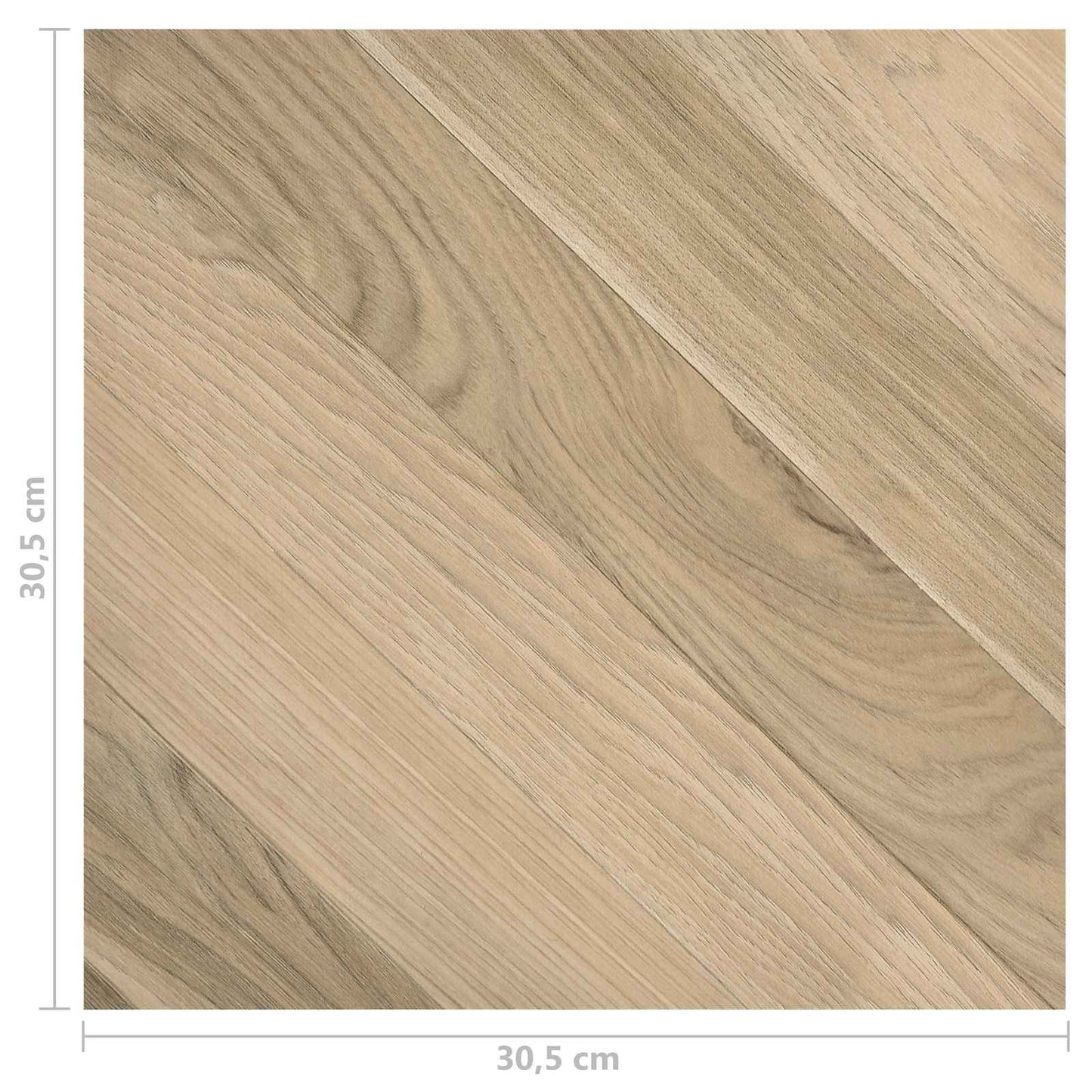 vidaXL Πλάκες Δαπέδου 55 pcs Καφέ 5,11 τ.μ. PVC