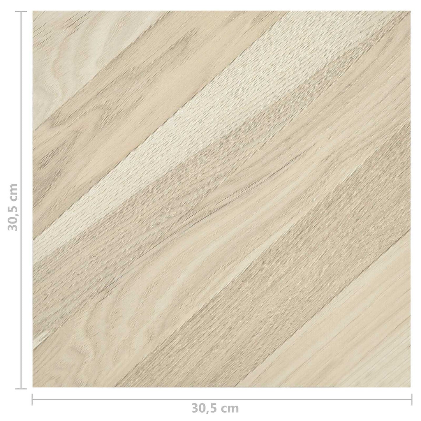 vidaXL Πλάκες Δαπέδου Μπεζ 5,11 τ.μ. 55 τμχ. PVC