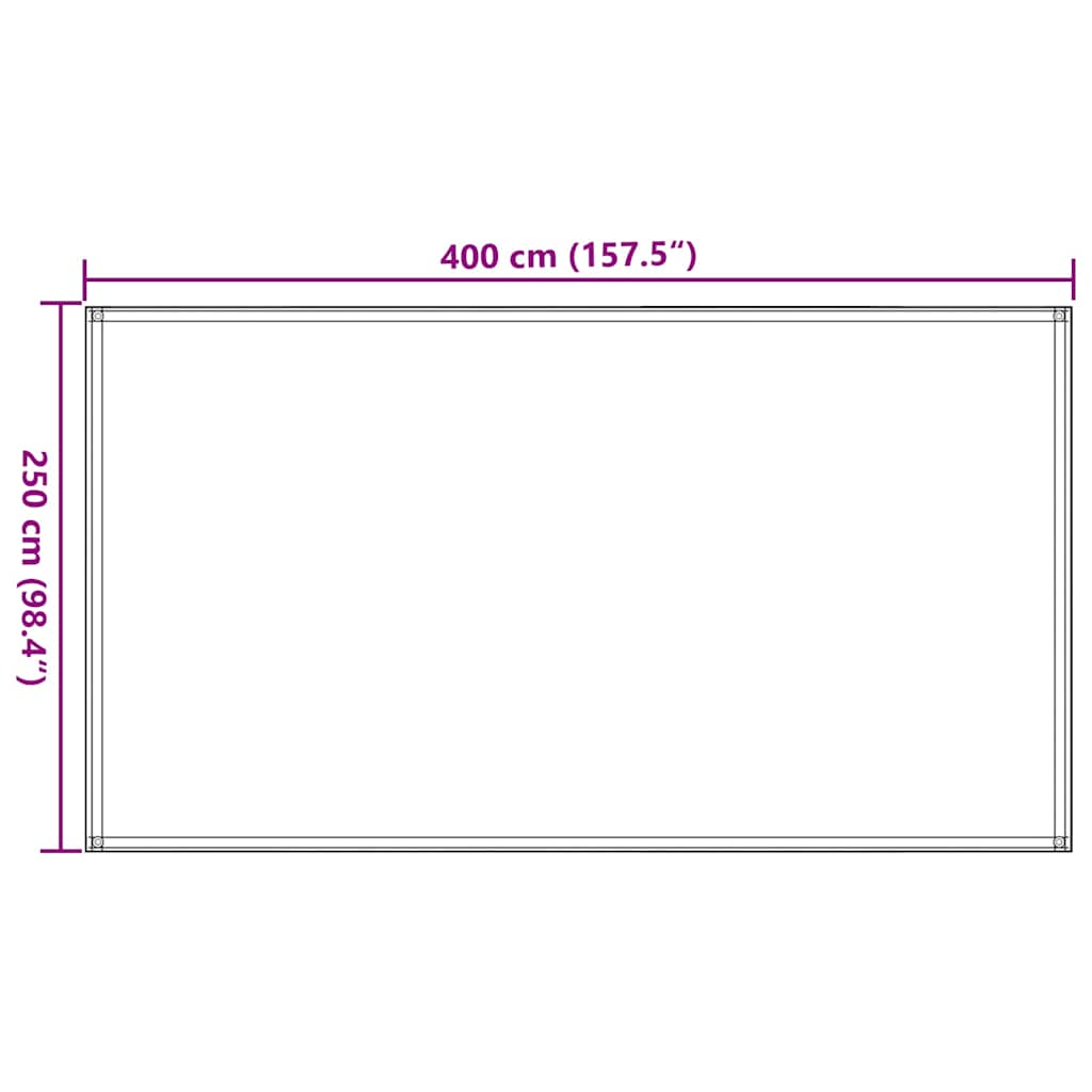 vidaXL Χαλί Σκηνής Μπλε 250 x 400 εκ.