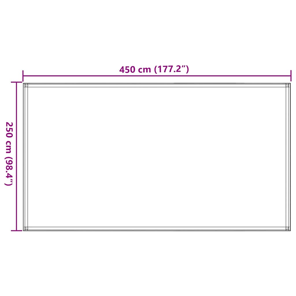 vidaXL Χαλί Σκηνής Μπλε 250 x 450 εκ.