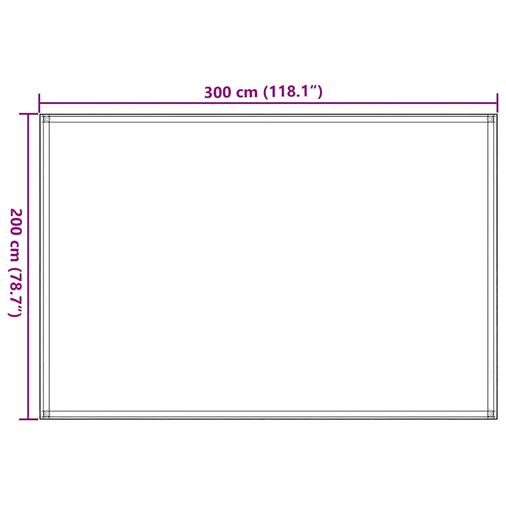 vidaXL Χαλί Σκηνής Μπεζ 200 x 300 εκ.