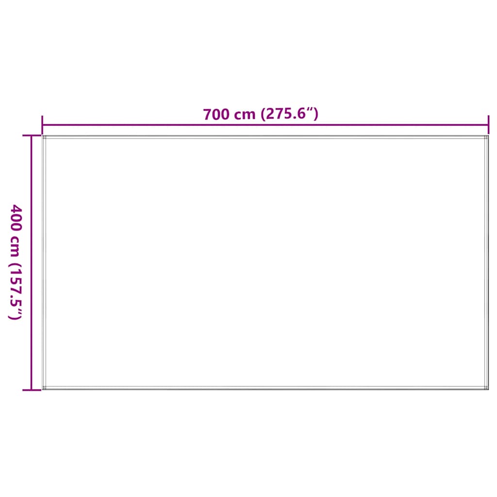 vidaXL Χαλί Σκηνής Μπεζ 400 x 700 εκ.