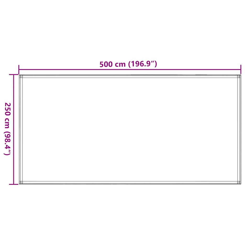 vidaXL Χαλί Σκηνής Καφέ 250 x 500 εκ.