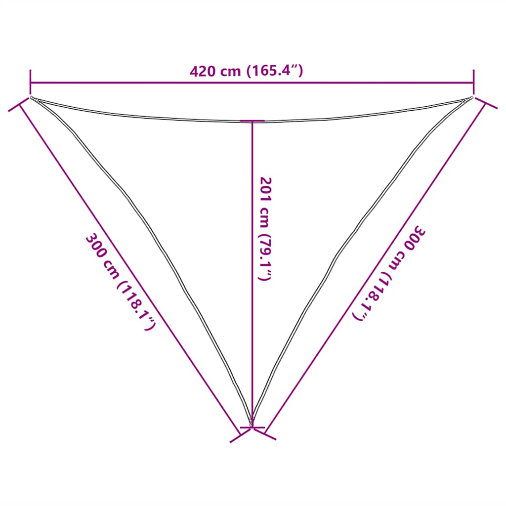 vidaXL Πανί Σκίασης Πορτοκαλί 3 x 3 x 4,2 μ. 160 γρ./μ² από HDPE