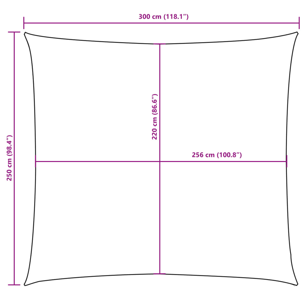 vidaXL Πανί Σκίασης Ορθογώνιο Μπλε 2,5 x 3 μ. από Ύφασμα Oxford
