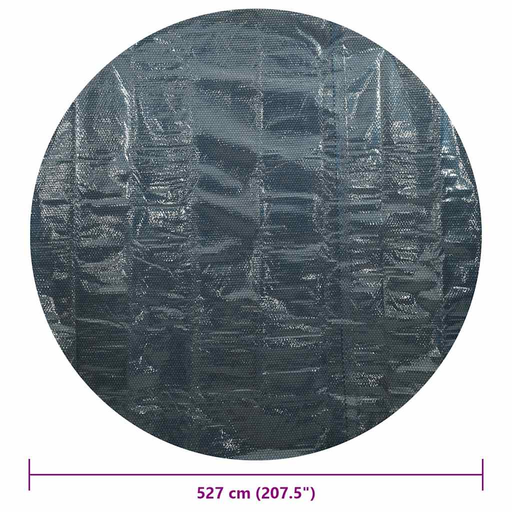 vidaXL Κάλυμμα Πισίνας Ηλιακό Μαύρο/Μπλε 527 εκ. από Πολυαιθυλένιο