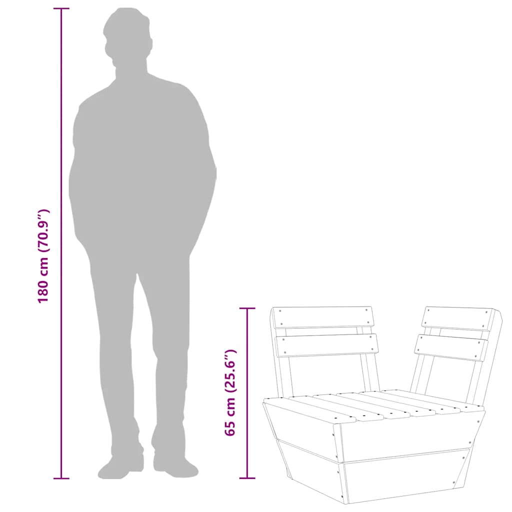 vidaXL Καναπές Γωνιακός Τμηματικός από Παλέτες Εμποτ. Ξύλο Ερυθρελάτης